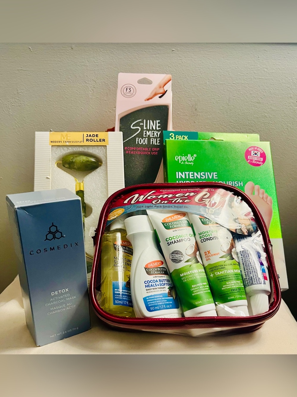 COSMEDIX NWT 5-Piece Travel Bundle. Palmer’s, Epielle, F-3 Systems & Mod Exp.